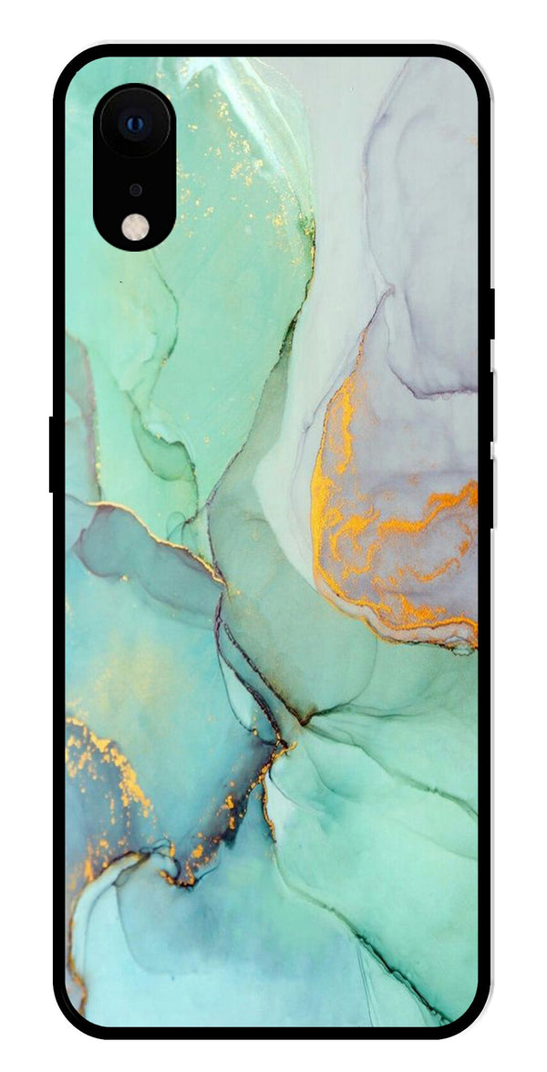 Marble Design Metal Mobile Case for iPhone XR Metal Case  (Design No -46)