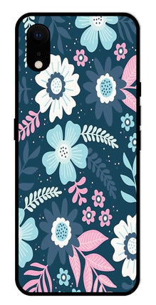 Flower Leaves Design Metal Mobile Case for iPhone XR Metal Case