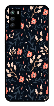 Floral Pattern Metal Mobile Case for iQOO 9 SE 5G