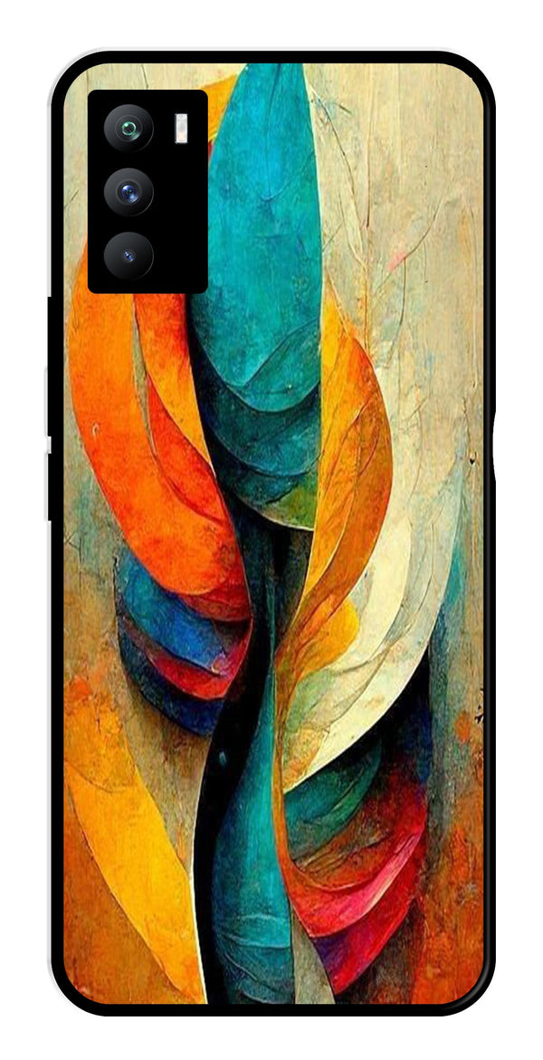 Modern Art Metal Mobile Case for iQOO 9 SE 5G   (Design No -11)