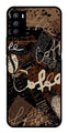 Coffee Pattern Metal Mobile Case for iQOO 9 SE 5G   (Design No -37)