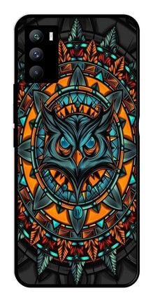 Owl Pattern Metal Mobile Case for iQOO 9 SE 5G