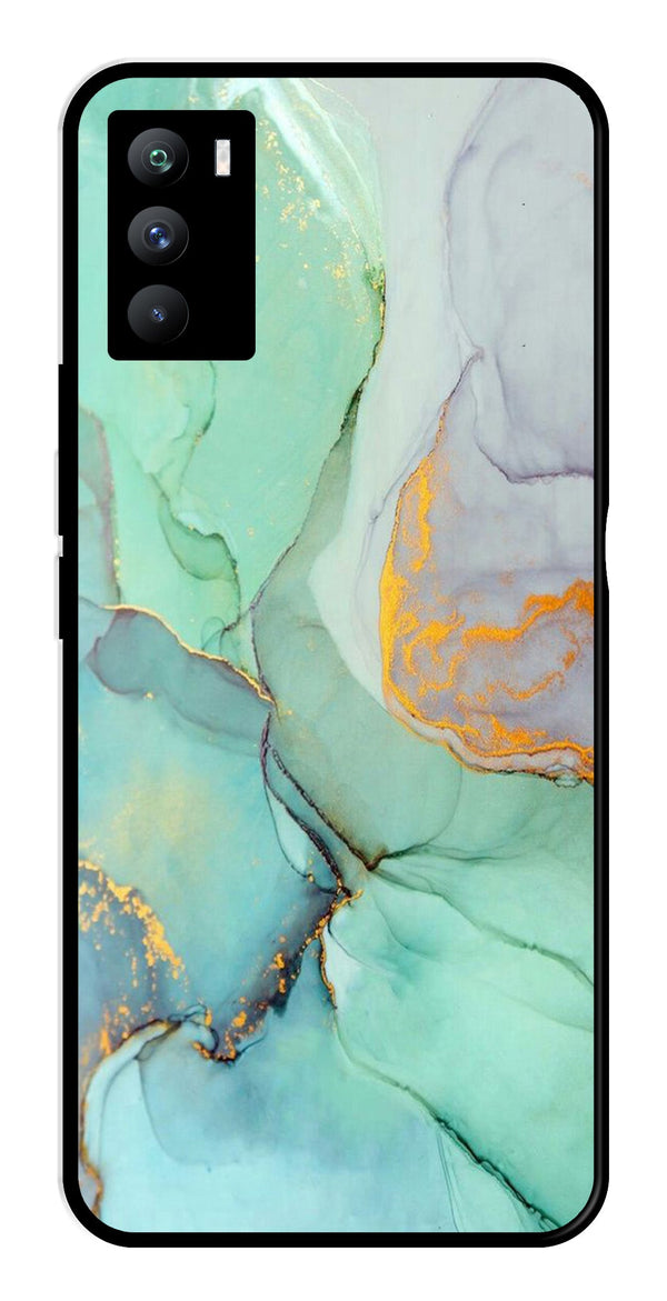 Marble Design Metal Mobile Case for iQOO 9 SE 5G   (Design No -46)