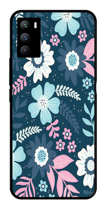 Flower Leaves Design Metal Mobile Case for iQOO 9 SE 5G