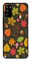 Leaves Design Metal Mobile Case for iQOO 9 SE 5G   (Design No -51)