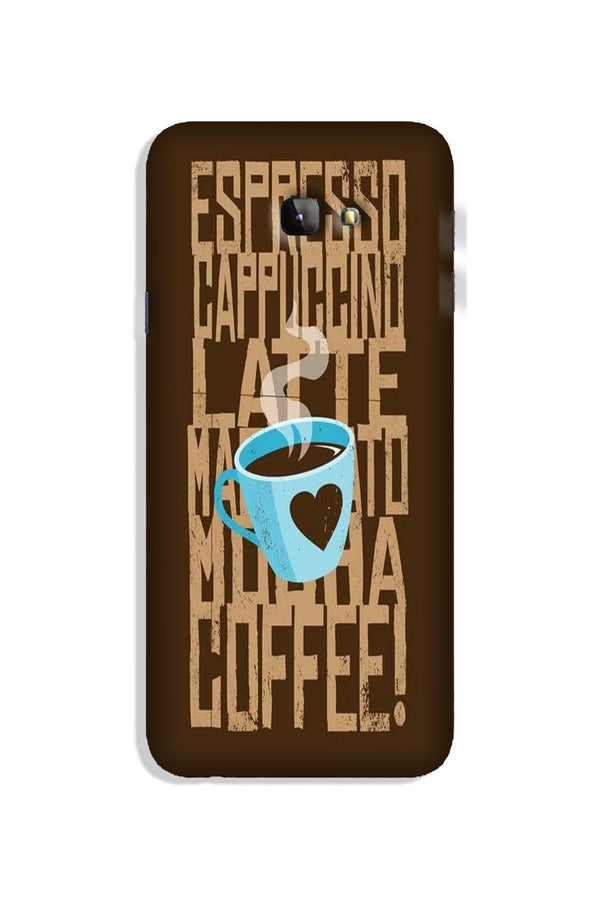 Love Coffee Mobile Back Case for Galaxy J4 Plus (Design - 351)