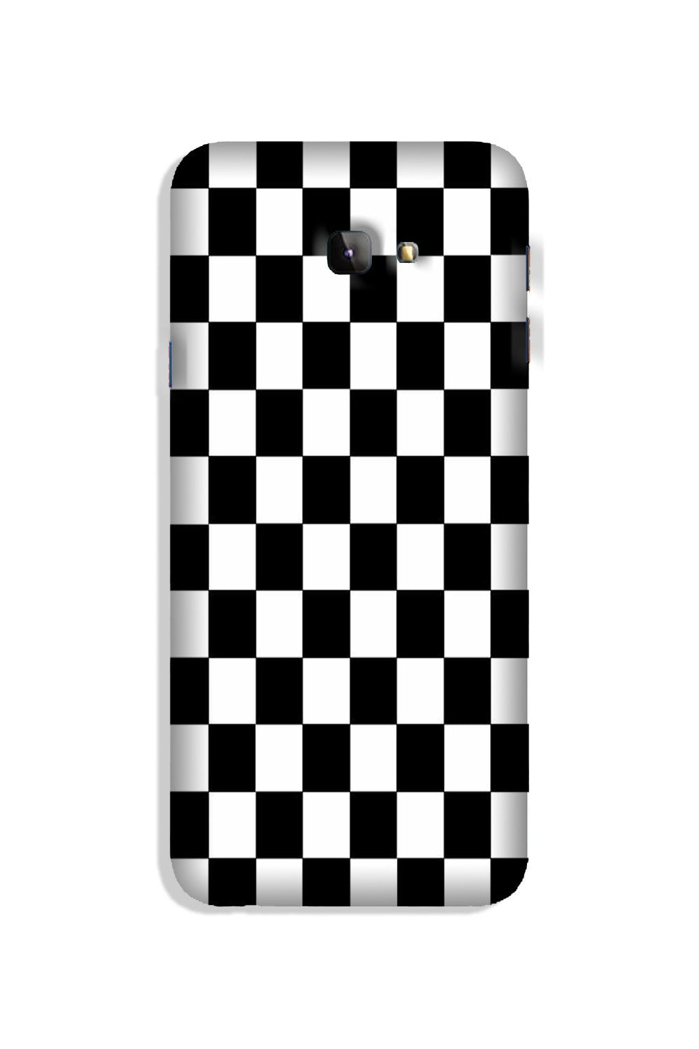 Black White Boxes Mobile Back Case for Galaxy J4 Plus (Design - 372)