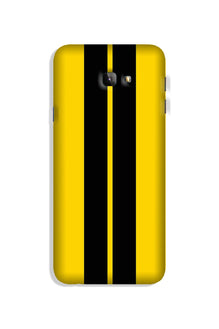 Black Yellow Pattern Mobile Back Case for Galaxy J4 Plus (Design - 377)