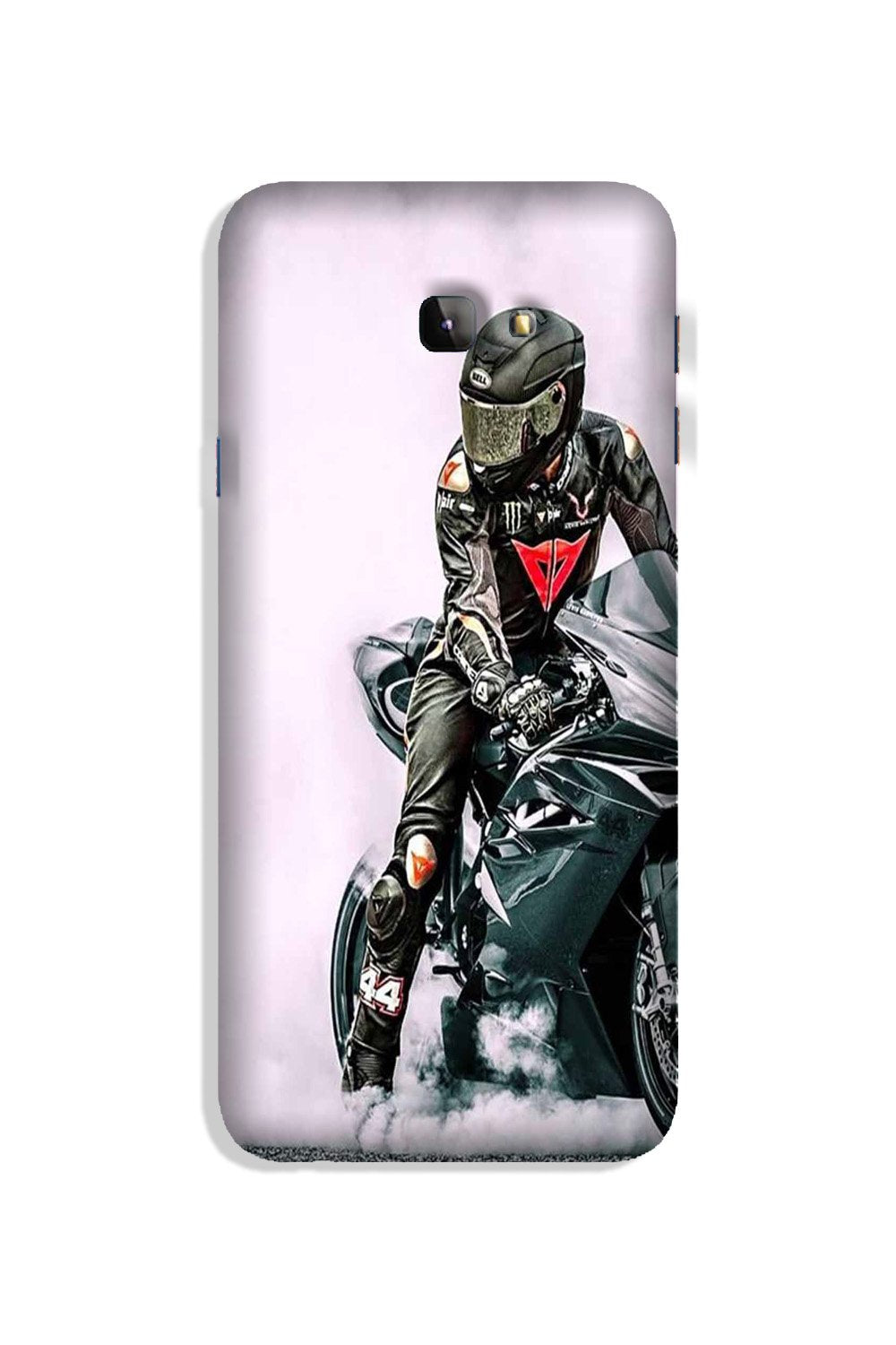 Biker Mobile Back Case for Galaxy J4 Plus (Design - 383)
