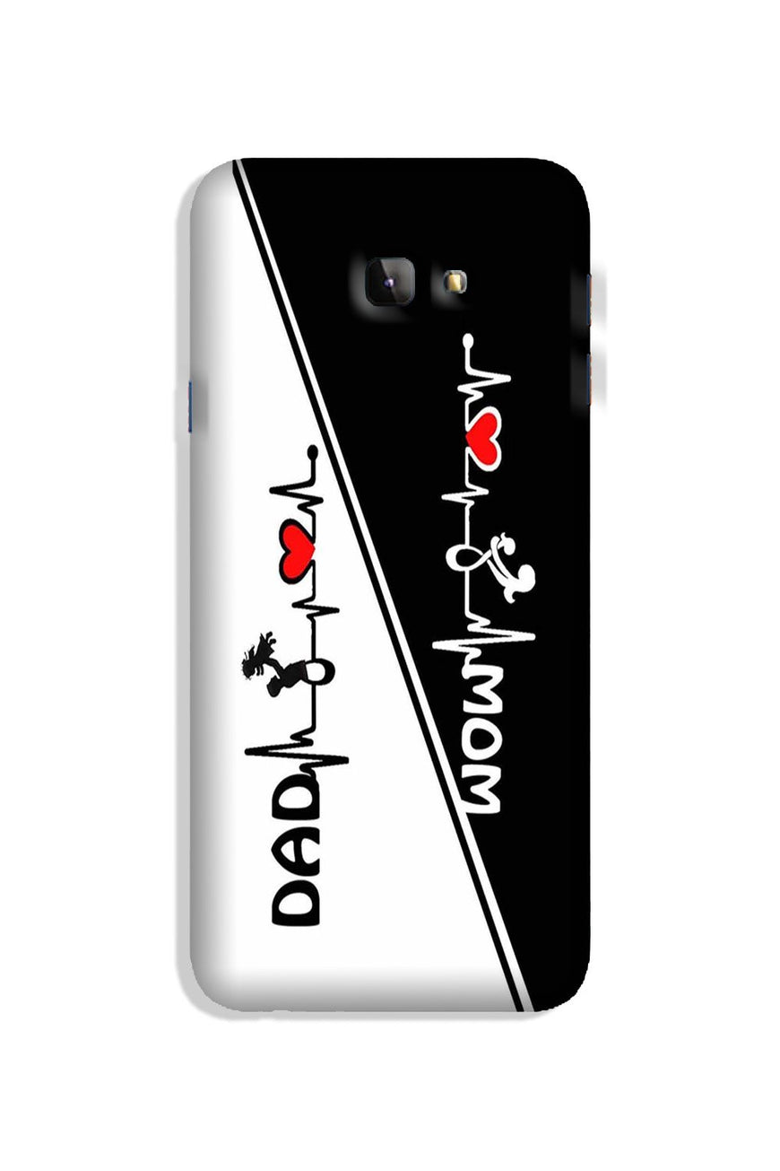 Love Mom Dad Mobile Back Case for Galaxy J4 Plus (Design - 385)