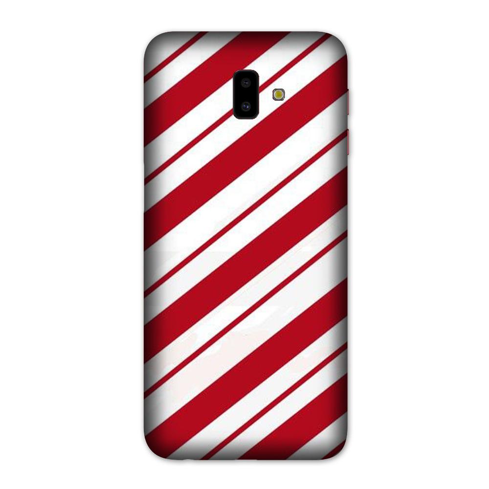 Red White Case for Galaxy J6 Plus