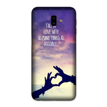 Fall in love Case for Galaxy J6 Plus