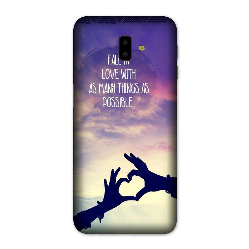 Fall in love Case for Galaxy J6 Plus