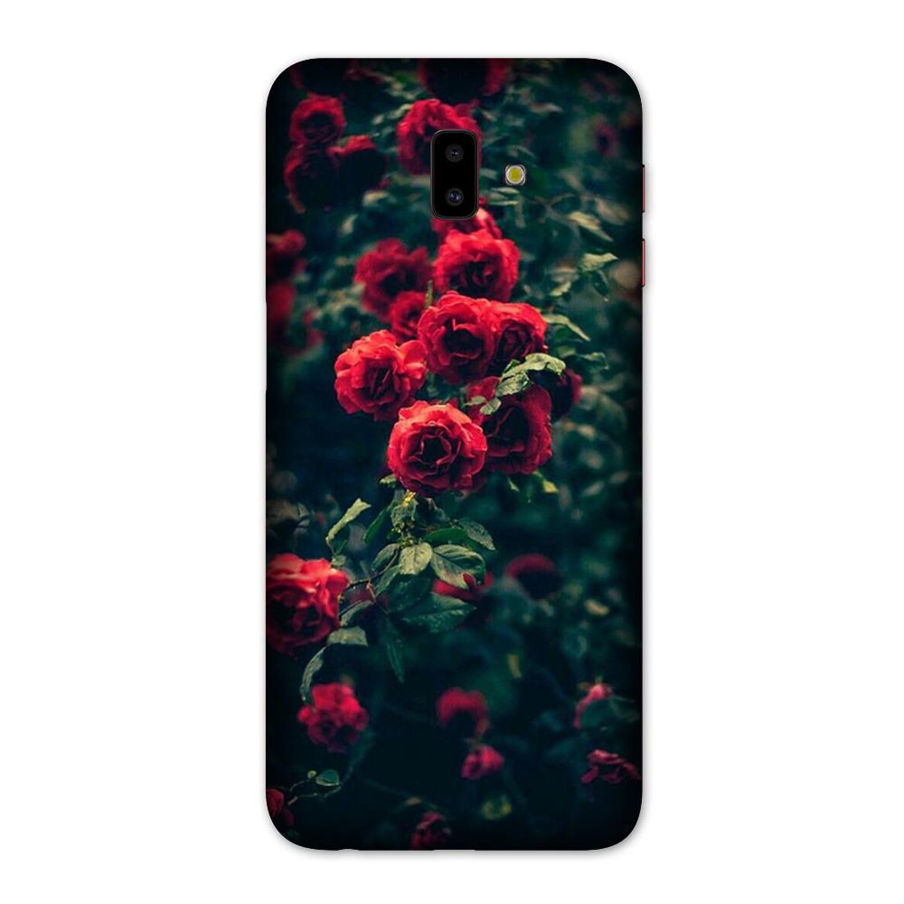 Red Rose Case for Galaxy J6 Plus