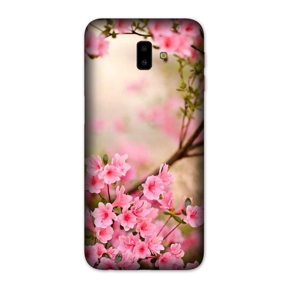 Pink flowers Case for Galaxy J6 Plus
