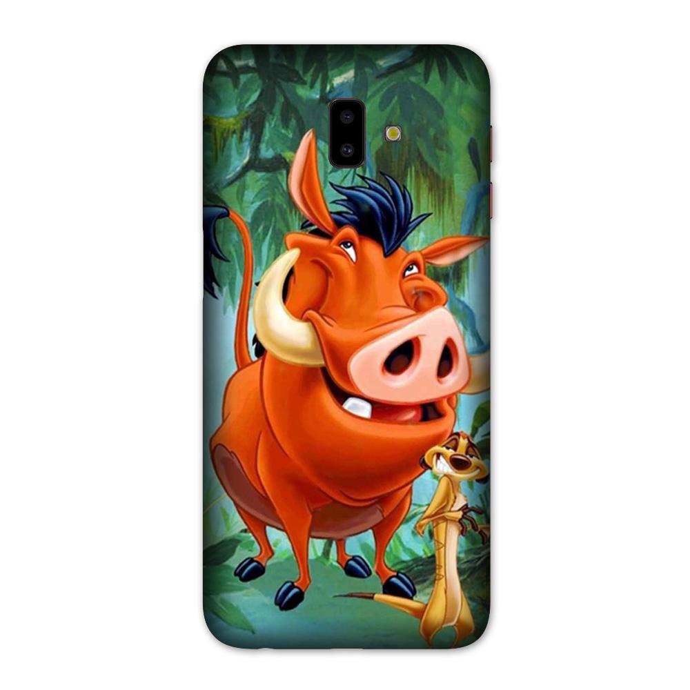 Timon and Pumbaa Mobile Back Case for Galaxy J6 Plus (Design - 305)