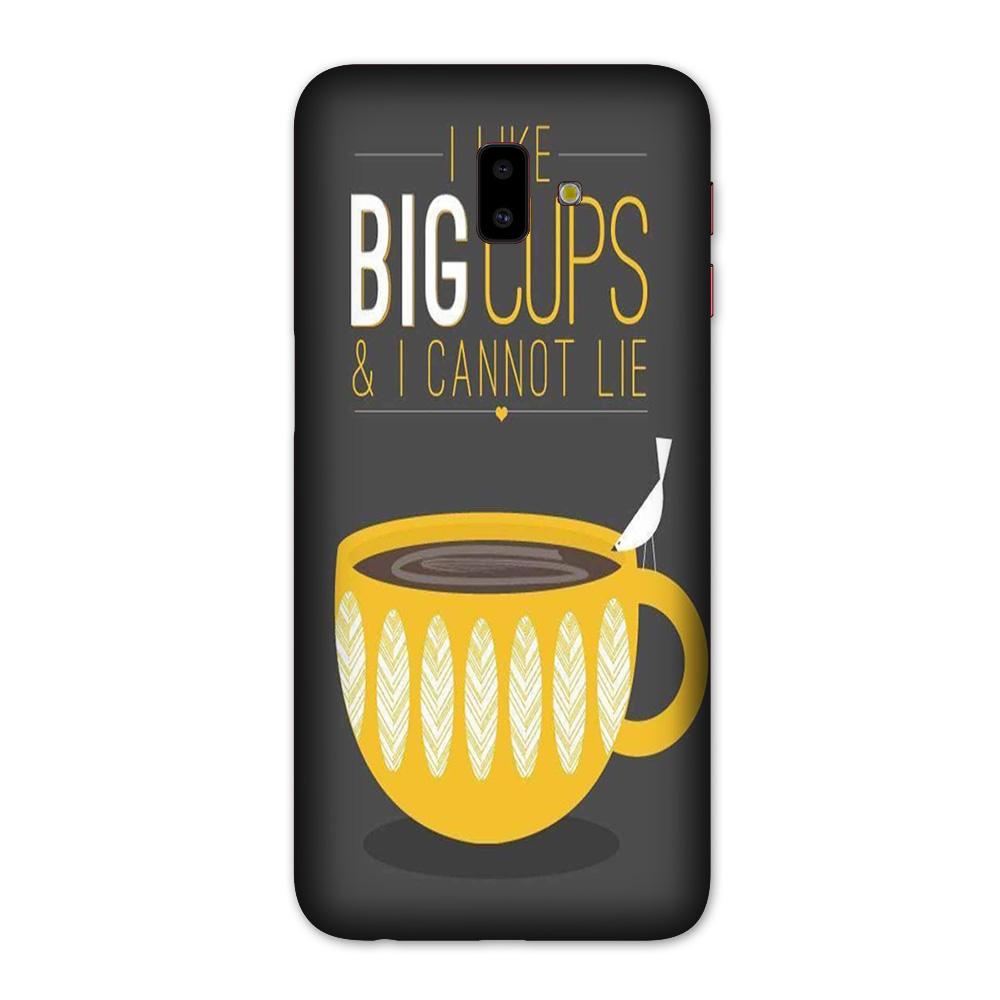 Big Cups Coffee Mobile Back Case for Galaxy J6 Plus (Design - 352)