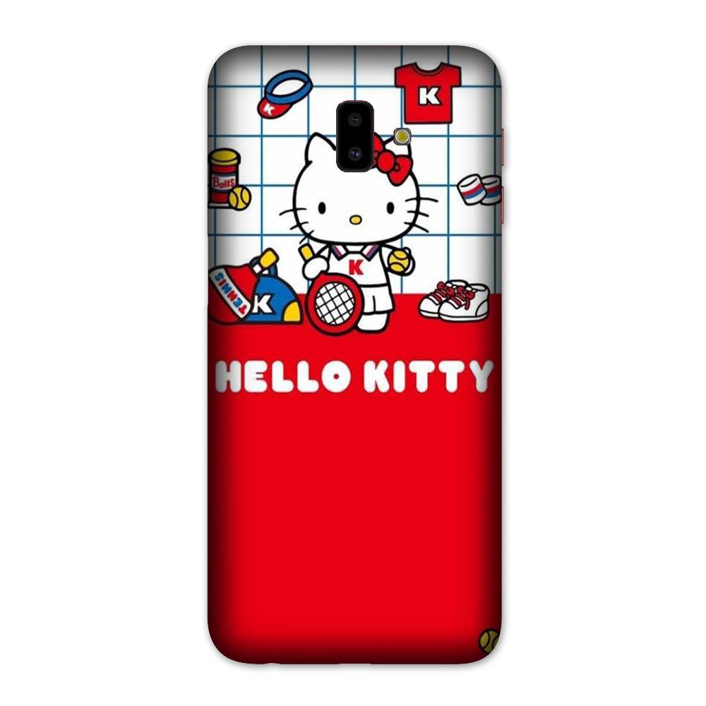 Hello Kitty Mobile Back Case for Galaxy J6 Plus (Design - 363)