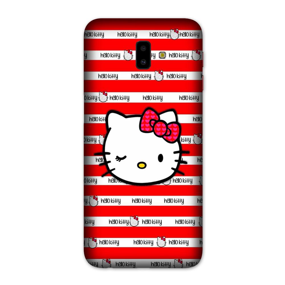 Hello Kitty Mobile Back Case for Galaxy J6 Plus (Design - 364)