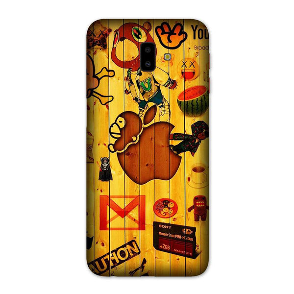 Wooden Texture Mobile Back Case for Galaxy J6 Plus (Design - 367)