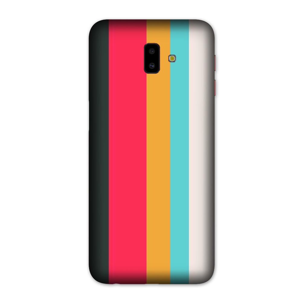 Color Pattern Mobile Back Case for Galaxy J6 Plus (Design - 369)