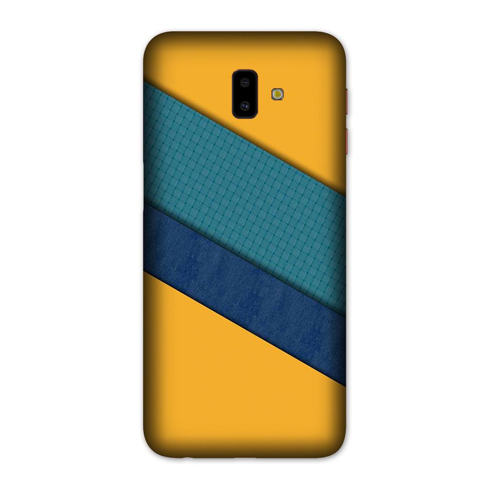 Diagonal Pattern Mobile Back Case for Galaxy J6 Plus (Design - 370)