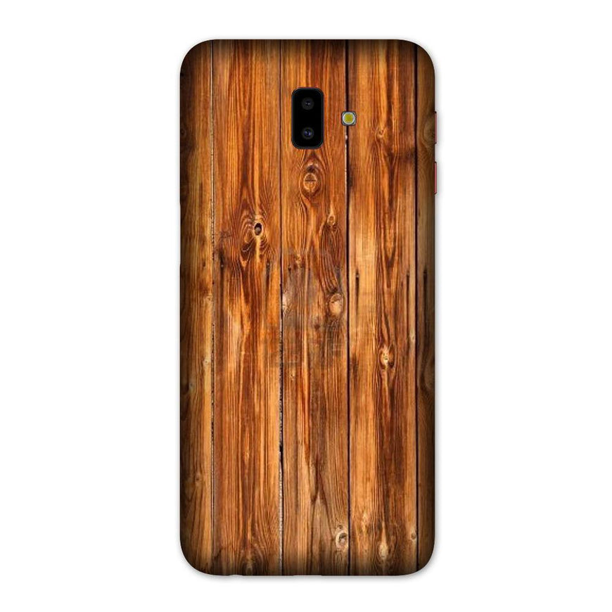 Wooden Texture Mobile Back Case for Galaxy J6 Plus (Design - 376)