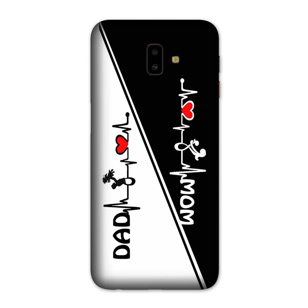 Love Mom Dad Mobile Back Case for Galaxy J6 Plus (Design - 385)