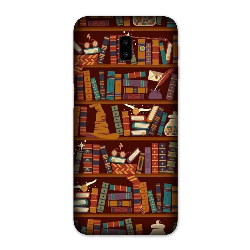 Book Shelf Mobile Back Case for Galaxy J6 Plus (Design - 390)