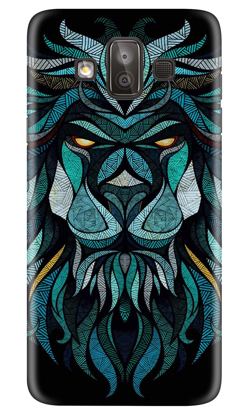 Lion Mobile Back Case for Galaxy J7 Duo (Design - 314)