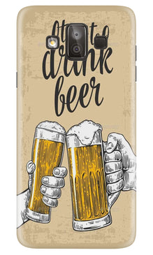 Drink Beer Mobile Back Case for Galaxy J7 Duo (Design - 328)