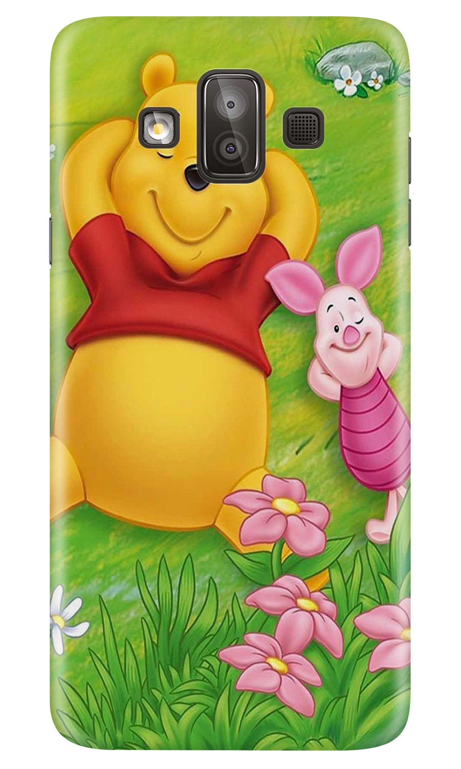 Winnie The Pooh Mobile Back Case for Galaxy J7 Duo (Design - 348)