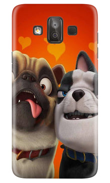 Dog Puppy Mobile Back Case for Galaxy J7 Duo (Design - 350)