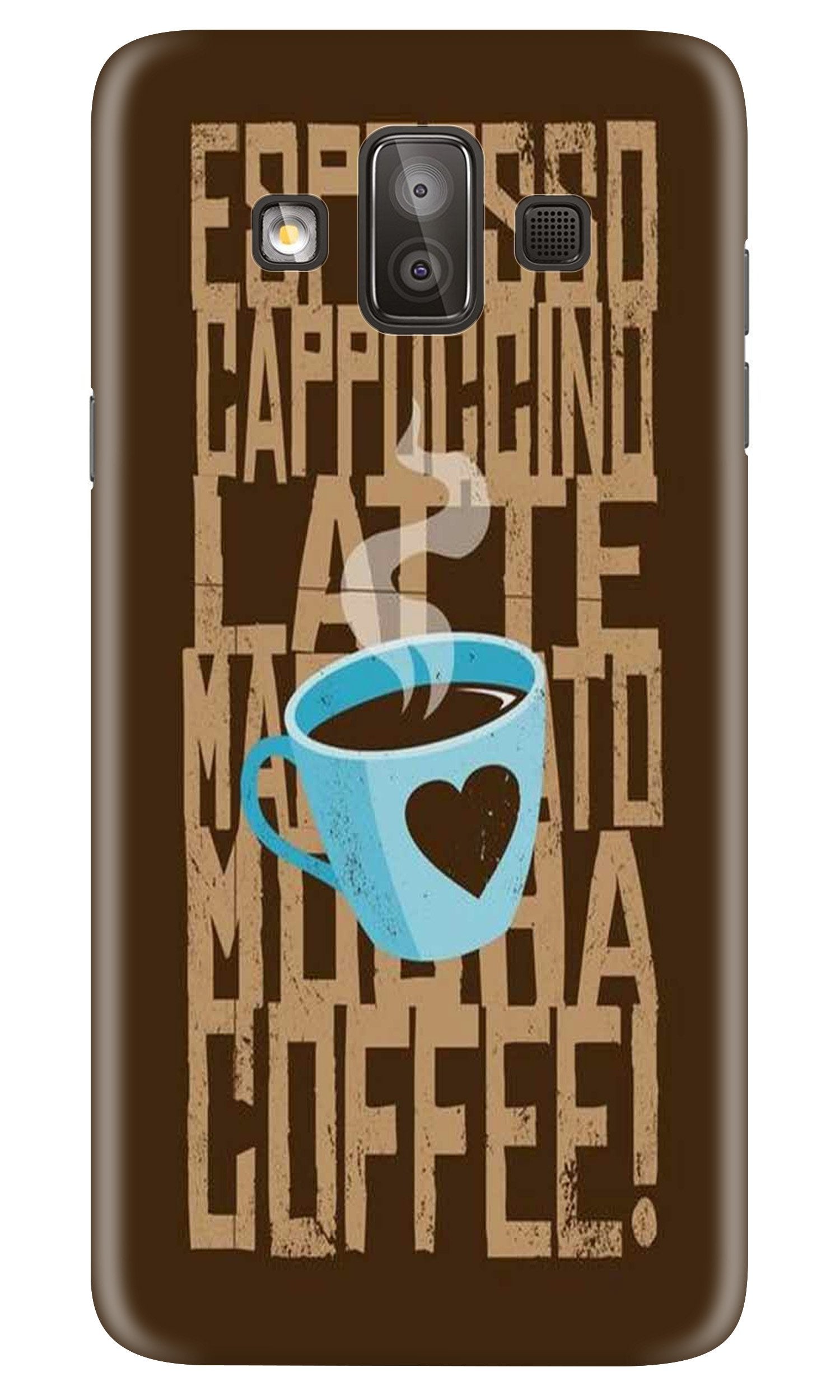 Love Coffee Mobile Back Case for Galaxy J7 Duo (Design - 351)