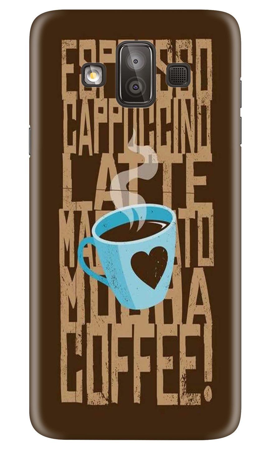 Love Coffee Mobile Back Case for Galaxy J7 Duo (Design - 351)