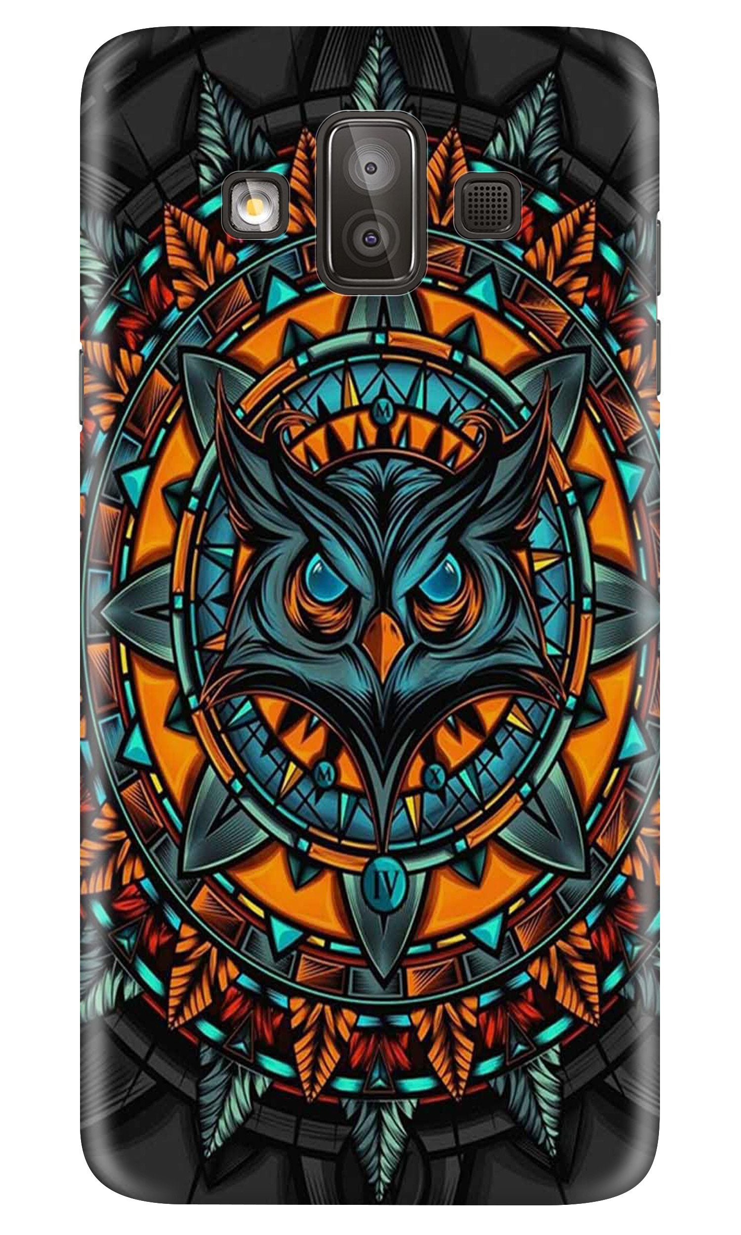 Owl Mobile Back Case for Galaxy J7 Duo (Design - 360)