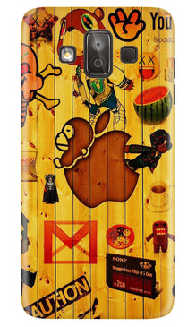 Wooden Texture Mobile Back Case for Galaxy J7 Duo (Design - 367)