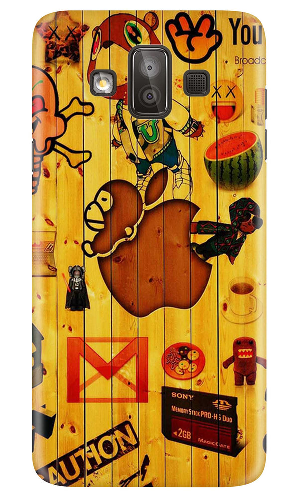 Wooden Texture Mobile Back Case for Galaxy J7 Duo (Design - 367)