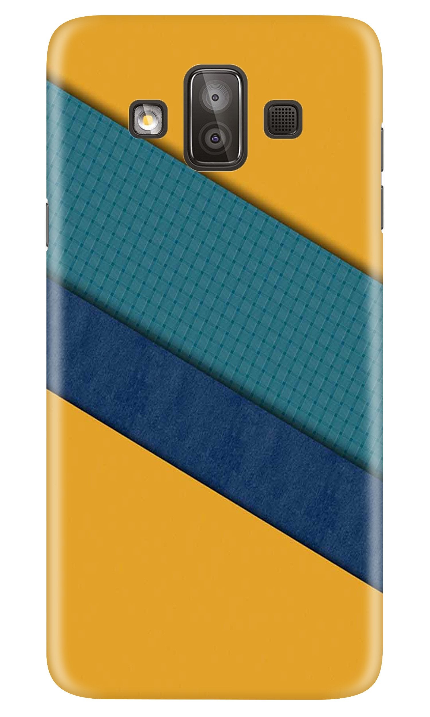 Diagonal Pattern Mobile Back Case for Galaxy J7 Duo (Design - 370)
