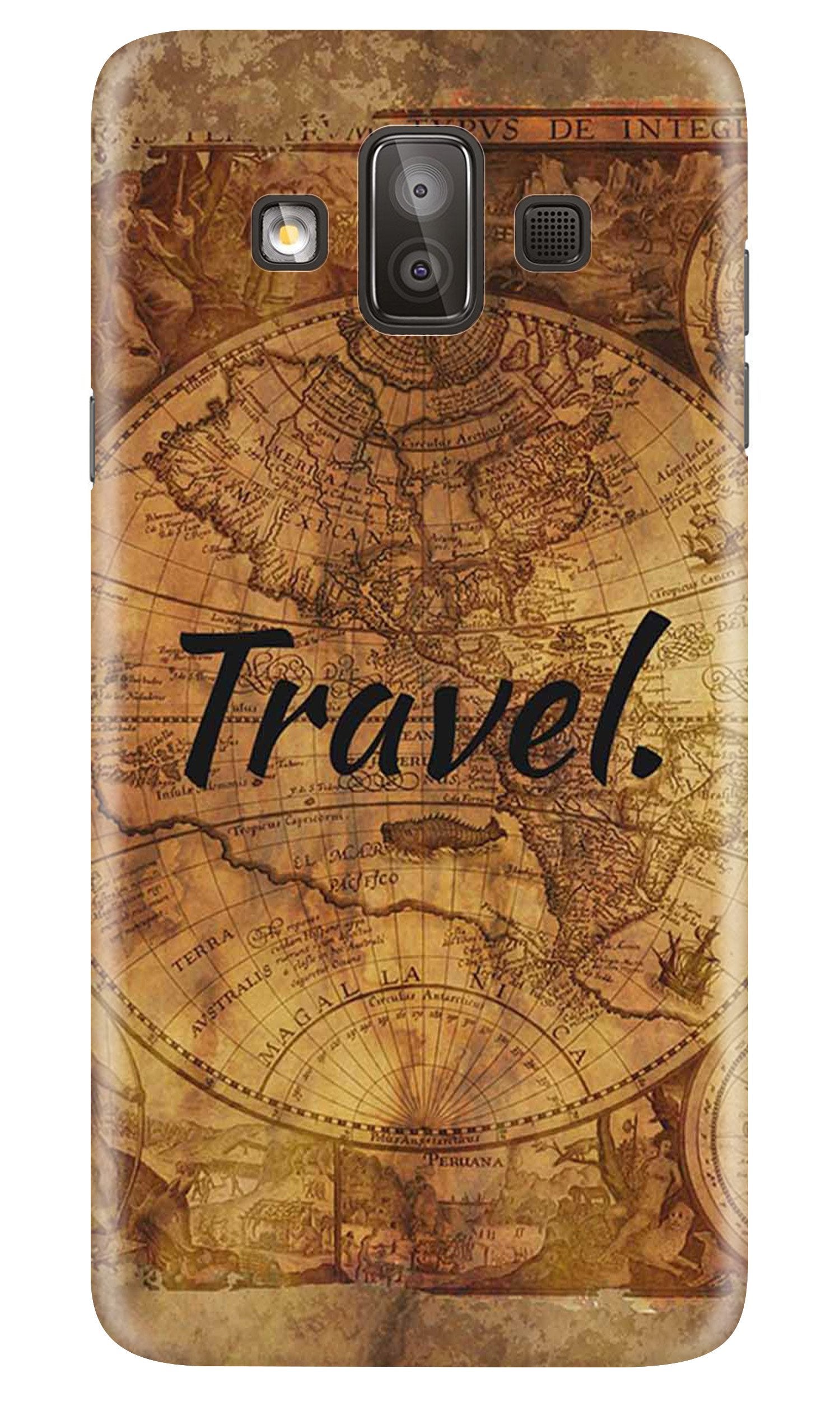 Travel Mobile Back Case for Galaxy J7 Duo (Design - 375)