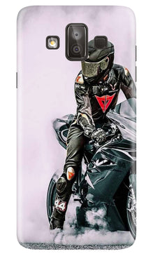 Biker Mobile Back Case for Galaxy J7 Duo (Design - 383)