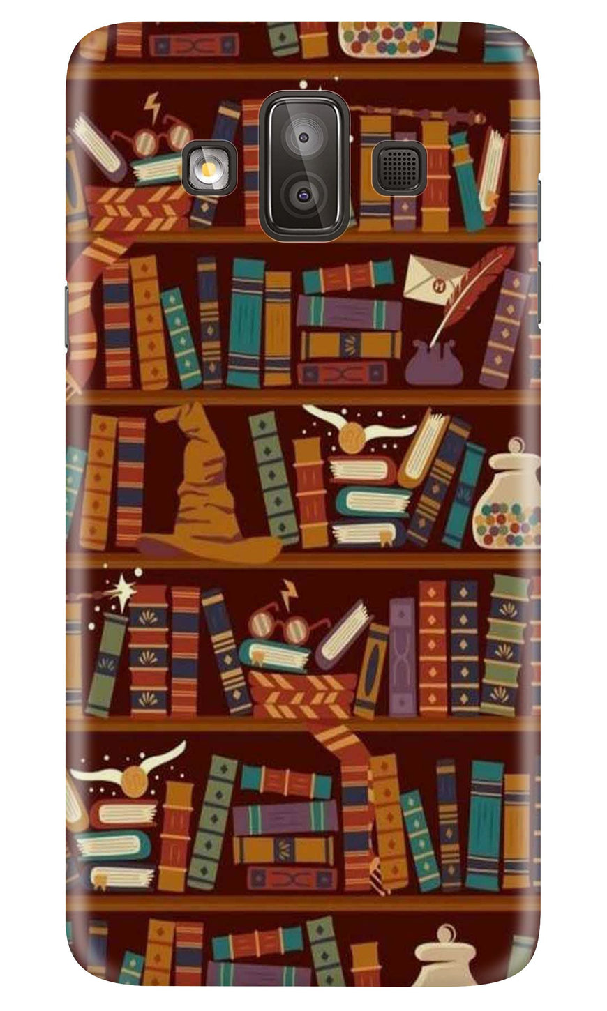Book Shelf Mobile Back Case for Galaxy J7 Duo (Design - 390)