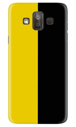 Black Yellow Pattern Mobile Back Case for Galaxy J7 Duo (Design - 397)
