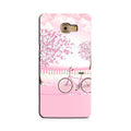 Pink Flowers Cycle Case for Galaxy On Nxt  (Design - 102)