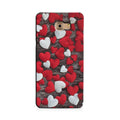 Red White Hearts Case for Galaxy A7 (2016)  (Design - 105)