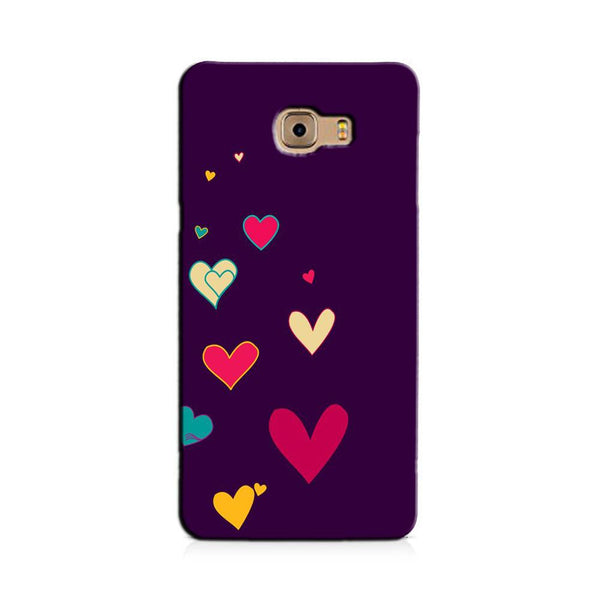 Purple Background Case for Galaxy C7/ C7 Pro  (Design - 107)