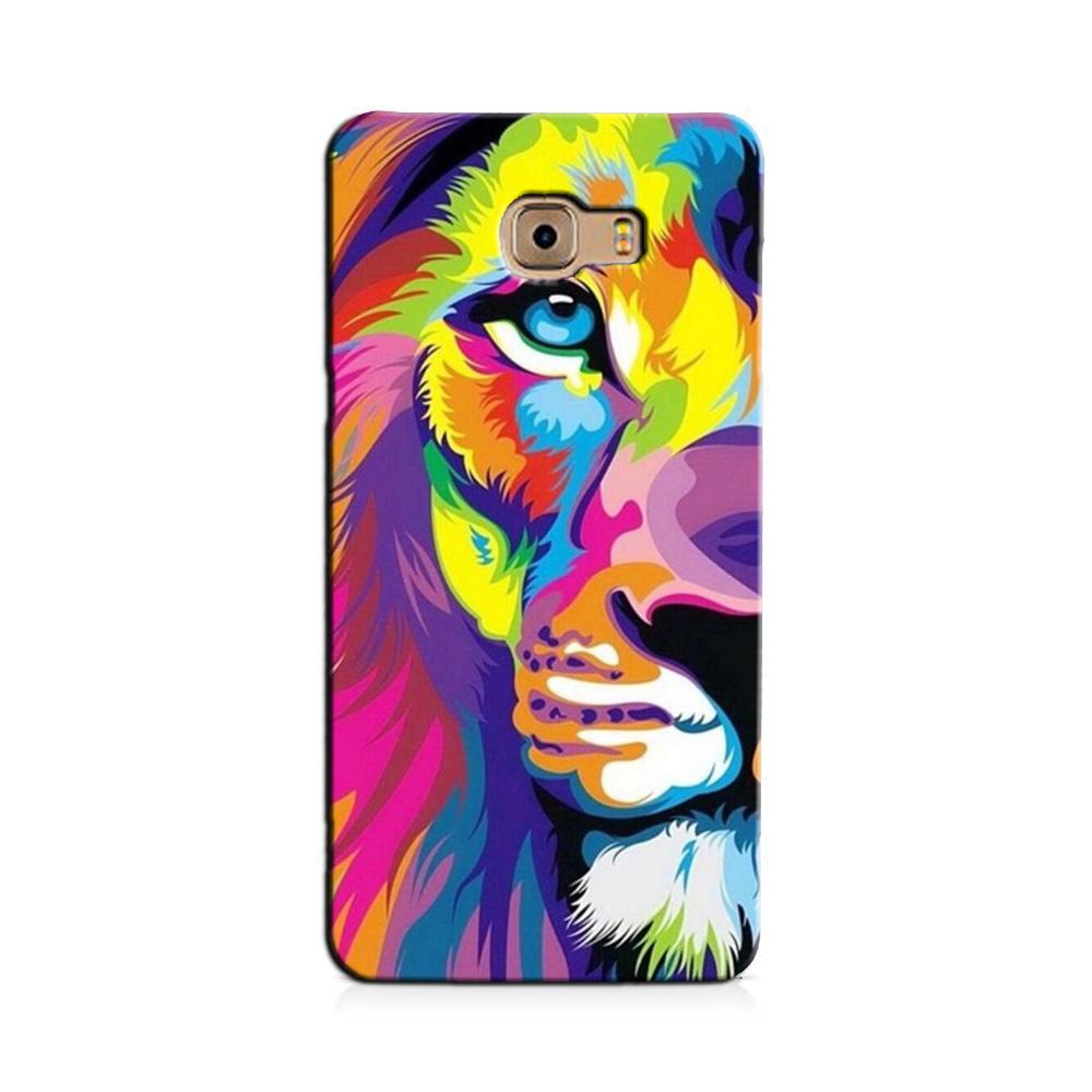 Colorful Lion Case for Galaxy C9/ C9 Pro  (Design - 110)