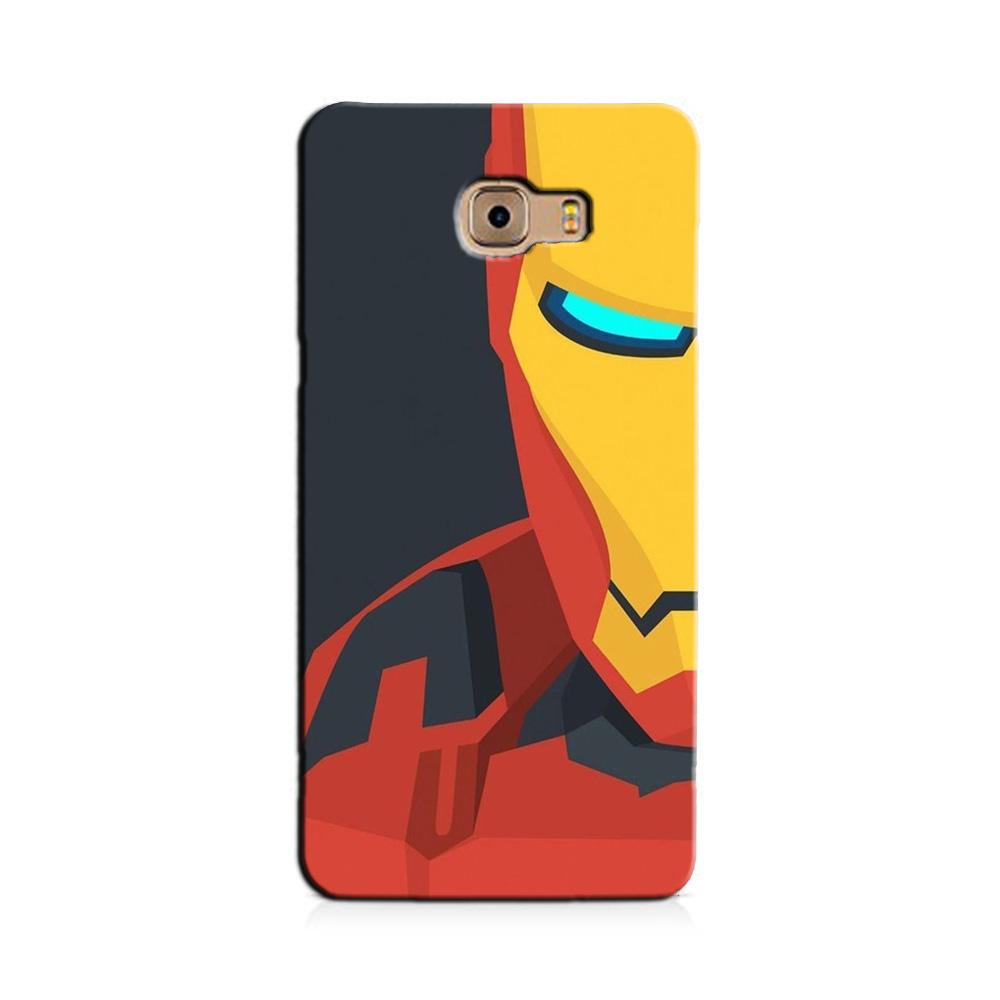 Iron Man Superhero Case for Galaxy C7/ C7 Pro  (Design - 120)