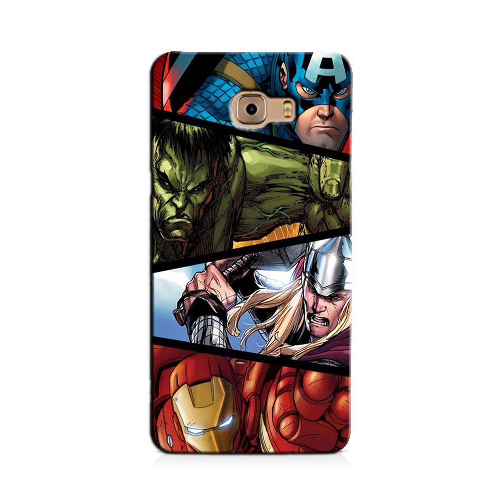 Avengers Superhero Case for Galaxy C7/ C7 Pro  (Design - 124)