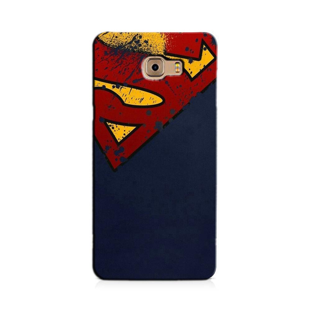 Superman Superhero Case for Galaxy C7/ C7 Pro  (Design - 125)